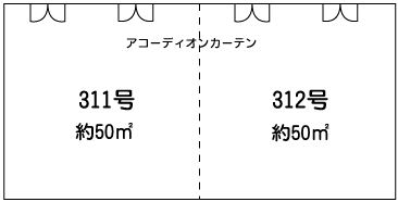 堺筋本町駅前貸会議室東産業会館の間取り図